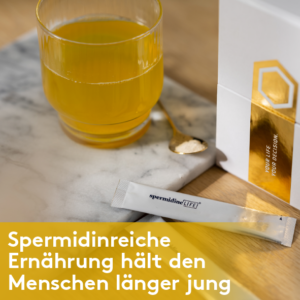 Spermidinreiche Ernährung hält den Menschen länger jung.