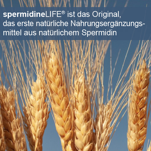 spermidineLIFE® ist das Original, das erste natürliche Nahrungsergänzungsmittel aus natürlichem Spermidin