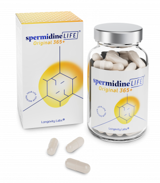 Natürliches Spermidin, spermidineLIFE ist das weltweit erste, 100% natürliche Nahrungsergänzungsmittel aus Weizenkeimextrakt mit hohem Spermidingehalt. Fördert die Zellgesundheit & Vitalität.
